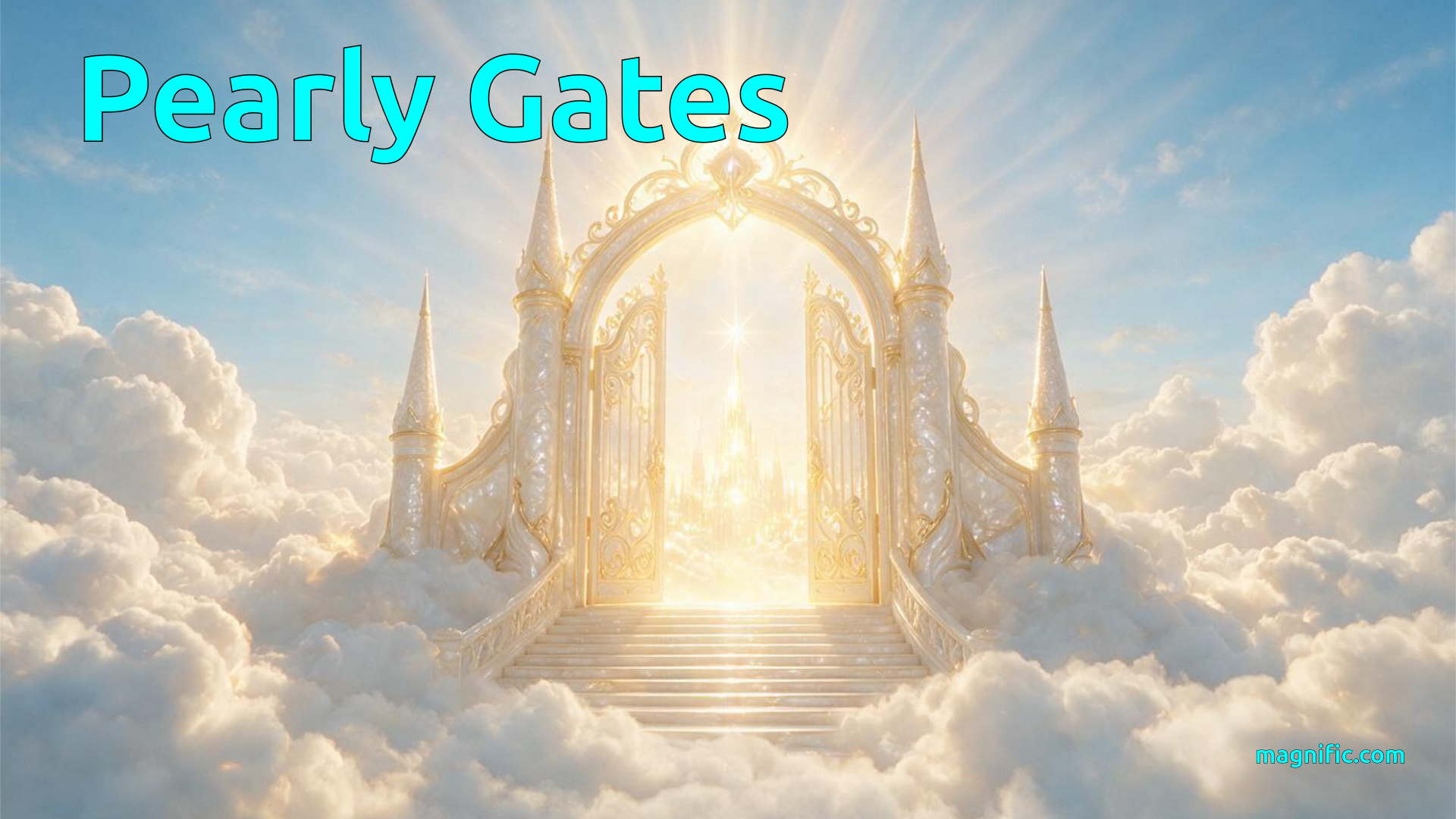 An erroneous illustration of what the Bible says about pearly gates.