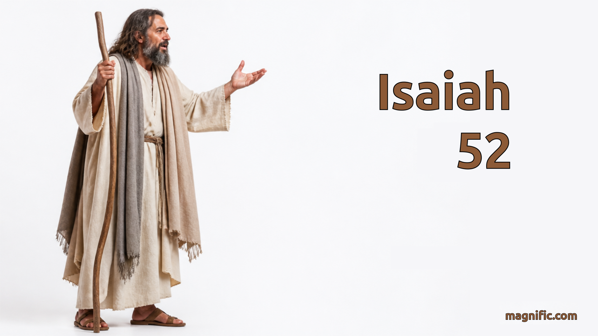An illustration of Isaiah teaching.